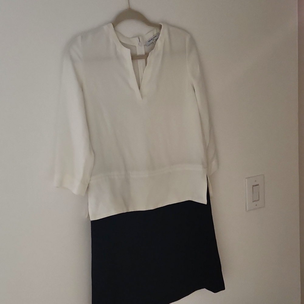 Gerard Darel Paris shirt dress black and white size 38 dress for work
